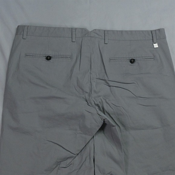 Bradley Allen 38 x 8" Light Gray Stretch‎ Chino Shorts - Picture 6 of 7
